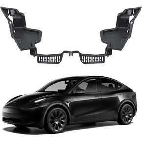 2Pcs Hood Water Barrier Box for Tesla Model Y, Front Trunk Water Guide Grille Channel Hood Protective Grille Cover Compatible with 2021-2023 Model Y