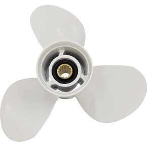 11 3/4×10-G Boat Propeller for Yamaha - for Yamaha Outboard Engines T25hp,30hp 40hp 48hp 50hp 55hp 60hp,F30/50/60 Replace 663-45954-01-EL,13 Spline Tooth - Aluminum Outboard Propeller