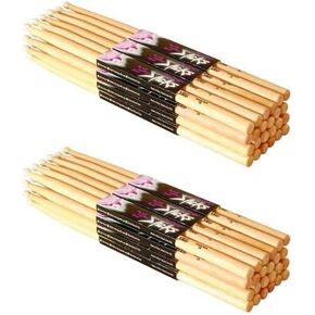 On-Stage Wood Tip Maple Wood 5A Drumsticks 24-Pairs