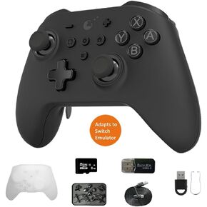 GuliKit KK3 MAX Controller,Kingkong 3 Maglev Vibration Motor,Hall Effect Bluetoot/Wired/Wireless Controller with 1000Hz Polling Rate and Level 2200 High Precision Joystick for Windows,Switch, Android, iOS (Grey)