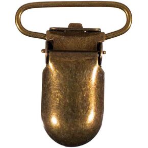 Craft’s County Metal Suspender Clips for Holding and Clamping– 35mm/1.38 inches - Bronze – 4 PC