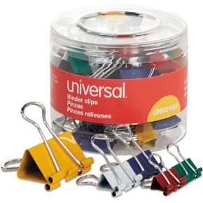 مشابك ربط متنوعة من Universal 31026، صغيرة/صغيرة/متوسطة، ألوان متنوعة، 30/عبوة