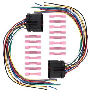 AUTOKAY 2 Set Door Harness Connector Wiring Pigtail for Jeep Grand Cherokee WJ Wrangler