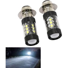 DSparts H6M 8000K 80W LED Headlights Fit For Yamaha Raptor Banshee Rhino 125 250 660R 700R YFZ350 YFZ450 YFM250 YFM350 YFM450 YFM660 YFM700 YFM660R LED Bulb