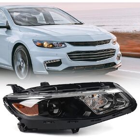 for Chevy Malibu Headlight Assembly 2016 2017 2018 Replacement Chevrolet Head Light Halogen Projector Headlamp Left Driver Side 23350425