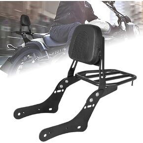 Detachable Rear Passenger Backrest Sissy Bar With Luggage Rack And Backrest Pad Compatible With For 2015-2023 K-awasaki Vulcan S 650 VN650 EN650