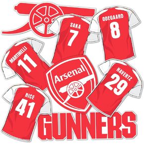 ملصق Desert Cactus Arsenal FC ملصق Gunners من الفينيل لكرة القدم الإنجليزية وكرة القدم الدوري الإنجليزي الممتاز وزجاجة مياه للكمبيوتر المحمول ودفتر قصاصات السيارة (النوع 2-4)