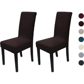 Waterproof Dining Chair Covers 6 Pack,Soft Stretch Parson Chair Slipcover for Dining Chairs, Dining Room Seat Cover Protector,Dining Chair Slipcover for Home Hotel Wedding Ceremony,Light Grey