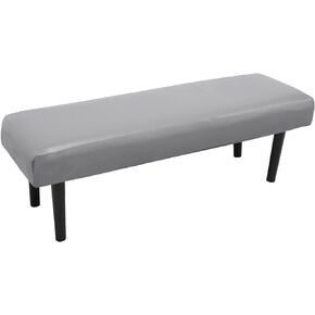 Waterproof Dining Bench Cover, Removable Stretch PU Bench Bench Seat Protector Slipcover Ottman Cover for Living Room, Bedroom, Kitchen (Royal Blue)