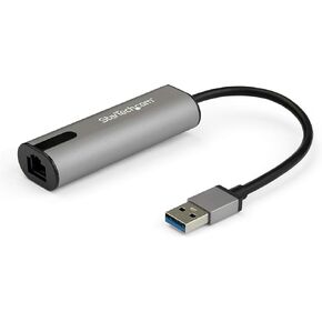 StarTech.com 2.5GbE USB A to Ethernet Adapter - NBASE-T NIC - USB 3.0 Type A 2.5 GbE /1 GbE Multi Speed Gigabit Network - USB 3.1 Laptop to RJ45/LAN - Lenovo X1 Carbon, HP EliteBook/ZBook (US2GA30)