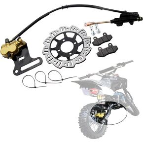 12mm Hydraulic Rear Disc Brake Caliper Disk Rotor Pad System For 50cc 70cc 90cc 110cc 125cc 140cc 150cc PIT PRO Dirt Trail Bike Thumpstar