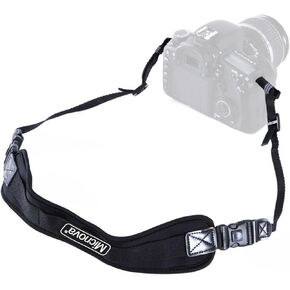Movo/Micnova Neoprene Quick Release Camera Strap for DSLR and Mirrorless Cameras and Binoculars - Perfect for Canon, Nikon, and Sony Cameras