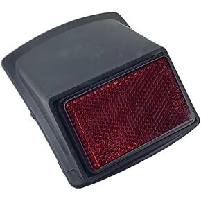 AlveyTech Rear Fender Reflector Assembly - Fits The Baja Motorsports MB165 & MB200, Massimo Warrior MB200, Falcon 200, 196cc 6.5 Hp Mini Bike Accessories, Go-Kart Parts, Dirt Pit Bikes, DIY Install