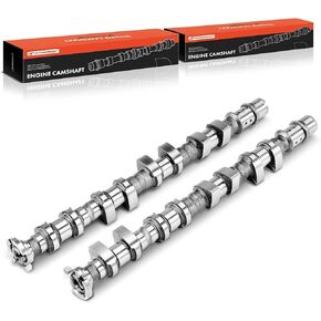 A-Premium Intake and Exhaust Engine Camshaft Compatible with Chevrolet Aveo 2009 1.6L, Aveo5 2009 1.6L & Pontiac G3 2009 1.6L 2-PC Set