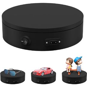 Merchandise Display Base,360 Degree Electric Rotating Turntable for Photography, 50 Lb Capacity. Automatic Revolving Platform Perfect for 360 Degree