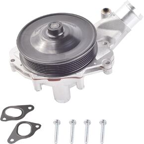 LR033993 Professional Water Pump with Gasket Compatible with 2010-2019 Jaguar XF F-Type XJ XFR-S 2010-2016 Land Rover LR4 2010-2019 Land Rover Range Rover V6 V8 3.0L 5.0L