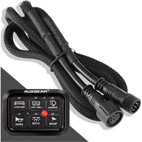 وصلة تسخير الأسلاك بطول 3.94 قدم للوحة التبديل Auxbeam 6 Gang BC60، GC60، صندوق التحكم في خط تمديد وحدة التحكم، ATV، UTV، الشاحنة، المقطورة، الحافلة، المنزل المتنقل