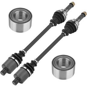 Rear Left or Right CV Axle & Wheel Bearing Kit for Polaris Ranger XP 570/900/1000 Diesel 2013 2014 2015 2016 2017 2018 2019, 2 CV Axles and 2 Wheel Bearings