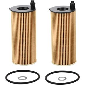 2 Pcs Oil Filter Compatible With 2016-2023 118i 230i 330i 430i 530i 740e X3 X4 Z4 GR Supra, Replace#HU6014Z, HU6014/1Z, 11428575211