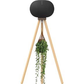 Black Walnut Wood Stand Compatible with Sonos Era 300 can be Raised Era 300 Speaker to 40.1 inches, (Walnut+Beech+33inch high+Cable Channel)