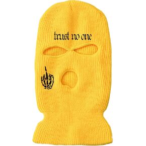 ISWMM 3-Hole Ski Mask Woolen Knitted Hat Winter Warm Outdoor Cycling Windproof Mask Balaclava