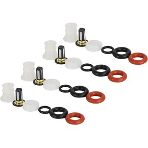 4PCS Fuel Injectors Repair Kit Filters O-Rings Fit For Acura RSX 2005-2007,TSX 2004-2008, For Honda Civic 2006-2011,CR-V 2005-2011,Accord 2003-2007,Element 2003-2011