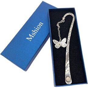 Luminous Bookmark, Retro Glow in The Dark Reading Bookmarks for Women Men Lovers,Book Markers with Pendant Holiday Gifts