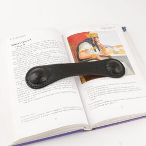 Weighted Bookmark - Leather Book Page Weight Book Weights Holder for Hands-Free Reading Paper Weights for Cookbooks Crafts Music Books Teacher Appreciation Bookmark (01Coffee)