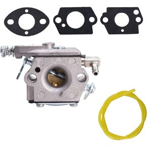 Carburetor Replacement for Tecumseh 640347 640347A TM049XA TC300 TC200 Ice Auger 2-Cycle Engine with Gaskets & Fuel Line