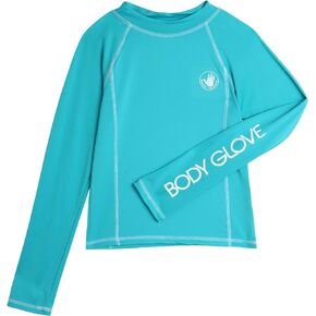 Body Glove Boys' Long Sleeve Rash Guard Shirt – UPF 50+ Quick Dry Sun and Sand Protection Swim Shirt – Kids Swimwear (5-14)