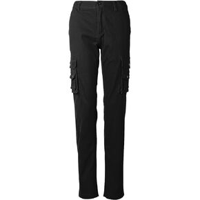 Womens Cargo Pants with Pockets Outdoor Casual Ripstop Tactical Combat Work Pants Black