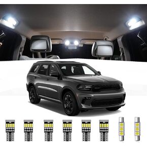 15pcs Durango Interior LED Lights Kit Super Bright LED Map Dome Light Bulbs for 2011 2012 2013 2014 2015 2016 2017 2018 2019 2020 Dodge Durango All Models
