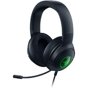 Razer Kraken V3 X Wired USB Gaming Headset: Lightweight Build - Triforce 40mm Drivers - HyperClear Cardioid Mic - 7.1 Surround Sound - Chroma RGB Lighting - Black (Renewed)