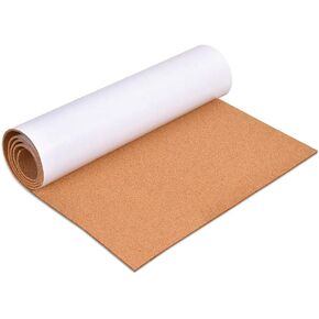 Self-Adhesive Cork Board Roll, 1/8" Thick Cork Boards for Walls, 20"x16" Cork Board Roll for Office, Home, School(3mm,40 * 50cm)