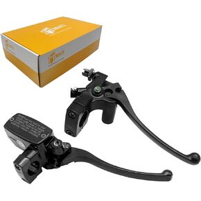 Brake Master Cylinder Clutch Lever 1" 25mm Compatible with Honda VT600 VT750 VT1100 VT1300 VTX1300 VF750, Left & Right Motorcycle Brake Lever - Black