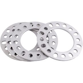 فواصل عجلات DCVAMOUS 4PC 8x6.5 8x165.1 8x170 8x180 1/4 بوصة (6 مم) متوافقة مع Chevy GMC-Ford-Dodge 8 Lug لـ F250 F350 Super Duty RAM2500/3500 Sierra Silverado Suburban 2500 3500 HD ومعظم 8Lug