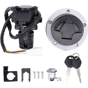 NewYall Ignition Switch Fuel Gas Cap Lock Set for Ninja 1000 ZX6R ZX10R Z1000SX
