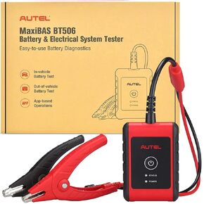 Autel MaxiBAS BT506 Battery Tester Electrical System Analysis Tool for Battery Health, Cold Cranking Ability and Reserve Capacity Free APP for iOS & Android Bluetooth Connection (BT506)