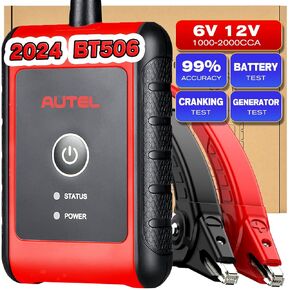 Autel MaxiBAS BT506 Car Battery Tester, 6V 12V 100-2000 CCA Load Tester w/Top Adaptive Conductance ($1000 Worth), Automotive Alternator Tester Cranking Charging System Scan Tool for All Vehicles