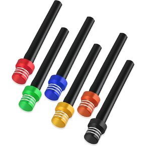6PCS Colorful Gas Can Vent Caps,Fuel Tank Vent Valve with Breather Hose & Check Ball,Universal Motorcycle Accessories Gas Can Cap Fit for Most Motorcycle Dirt Bike ATV Quad Bike