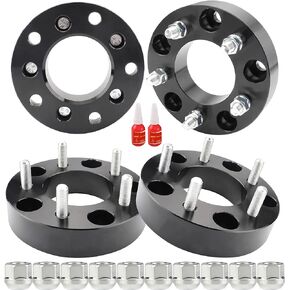 4 PCS 5x5.5 to 5x5 Wheel Spacers Adapters for JK WK WJ XK Wheels on Ram 1500 Bronco E-150 Econoline F-150,1.5 inch Wheel Adapter with 1/2 Studs Changed Bolts Pattern Adapter