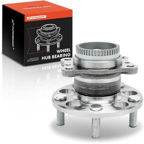 A-Premium Rear Wheel Bearing and Hub Assembly with ABS Ring & 5-Lug Compatible with Hyundai & Kia - 2011-2018 - Elantra Coupe/GT, Veloster, Forte, Forte Koup, Forte5, FWD Only, Replace # 512492