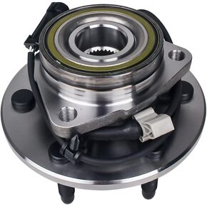 MACEL 515036 Front 4WD/AWD Wheel Bearing Hub Assembly Compatible with Cadillac Escalade EXT ESV, Chevy Express Silverado Suburban 1500 GMC Savana Sierra 1500 2500 Yukon XL 1500 w/ABS