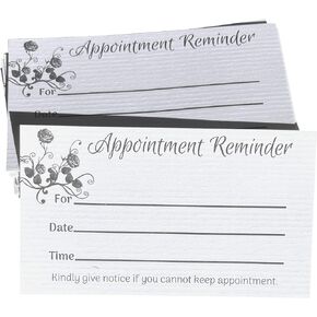 100 Stylist Salon Appointment Reminder Cards, Hair, Spa, Massage Therapist, Grooming, Hairdresser, Medical Doctors, Beauticians, Consultants, Chiropractors, Dentists, Hair Stylists