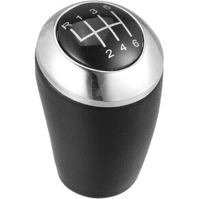 X AUTOHAUX Faux Leather Gear Stick Shift Knob Manual 6 Speed Gear Shift Handle for Mazda MX-5 2006-2014 Black