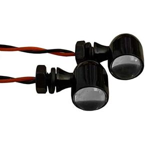 Eagle Lights Chrome Mini Bullet Rear LED Turn Signal Lights (pair) - Amber Turn Signal (2 lights included)