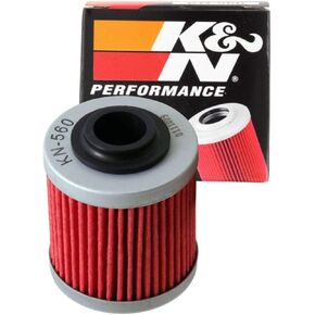 K&N Motorcycle Oil Filter: High Performance, Premium, Designed to be used with Synthetic or Conventional Oils: Fits Select Can-Am Vehicles, KN-560