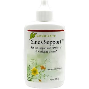 Natures Rite Sinus Support™, 1.5 oz. (45 mL) – Portable, All-Natural Sinus Spray – All-Season Relief for Allergy & Pollution Irritation – Moisturizes & Soothes Sinus Tissue – Made in USA