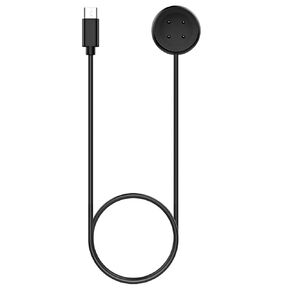 TiMOVO Charger Cable Compatible with Google Pixel Watch 2 & Fitbit Versa 4/Versa 3/Sense 2/Sense, [2-Pack] 3.3Ft USB Type-C Fast Magnetic Charging Cable Cord Accessories for Pixel Watch 2,Black, 4 Pin