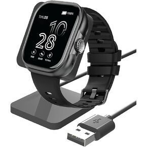 Compatible with Cubitt Viva Smartwatch Charger Stand, Lamshaw Charging Stand Desk Watch Stand Holder Compatible with Cubitt Viva, Viva Pro, CT2Pro MAX Smartwatch (Black)